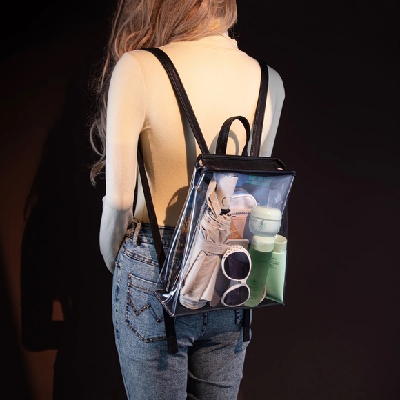 Montana West Western Clear Backpack- Black main image 4